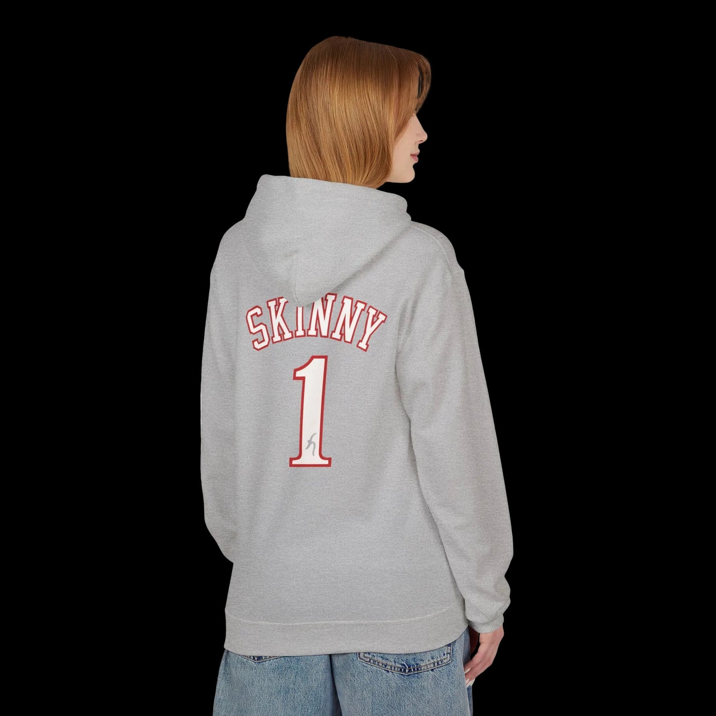 Philly Skinny Joey x Sixers Home Team Hoodie - close-up - Skinny Joey's Cheesesteaks