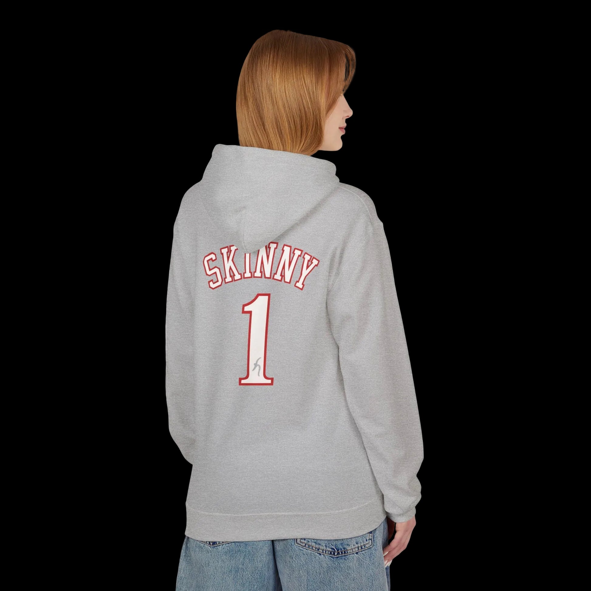Philly Skinny Joey x Sixers Home Team Hoodie - close-up - Skinny Joey's Cheesesteaks
