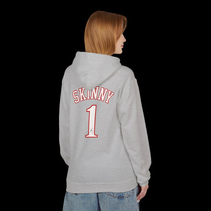 Philly Skinny Joey x Sixers Home Team Hoodie - close-up - Skinny Joey's Cheesesteaks