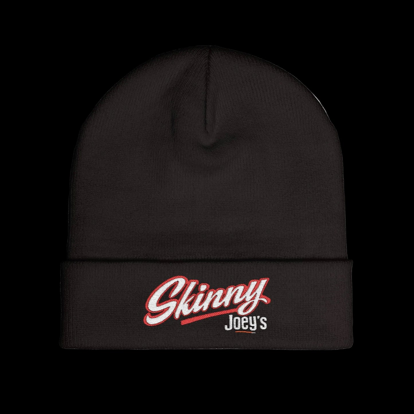 Embroidered 'Skinny' Knit Beanie Winter