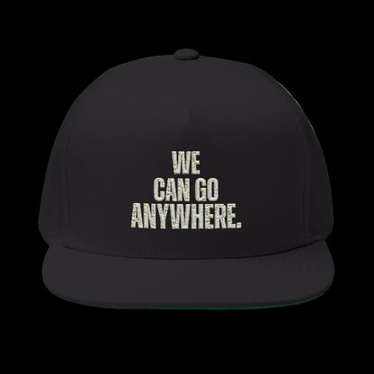 We Can Go Anywhere Embroidered Skinny Joey Hat