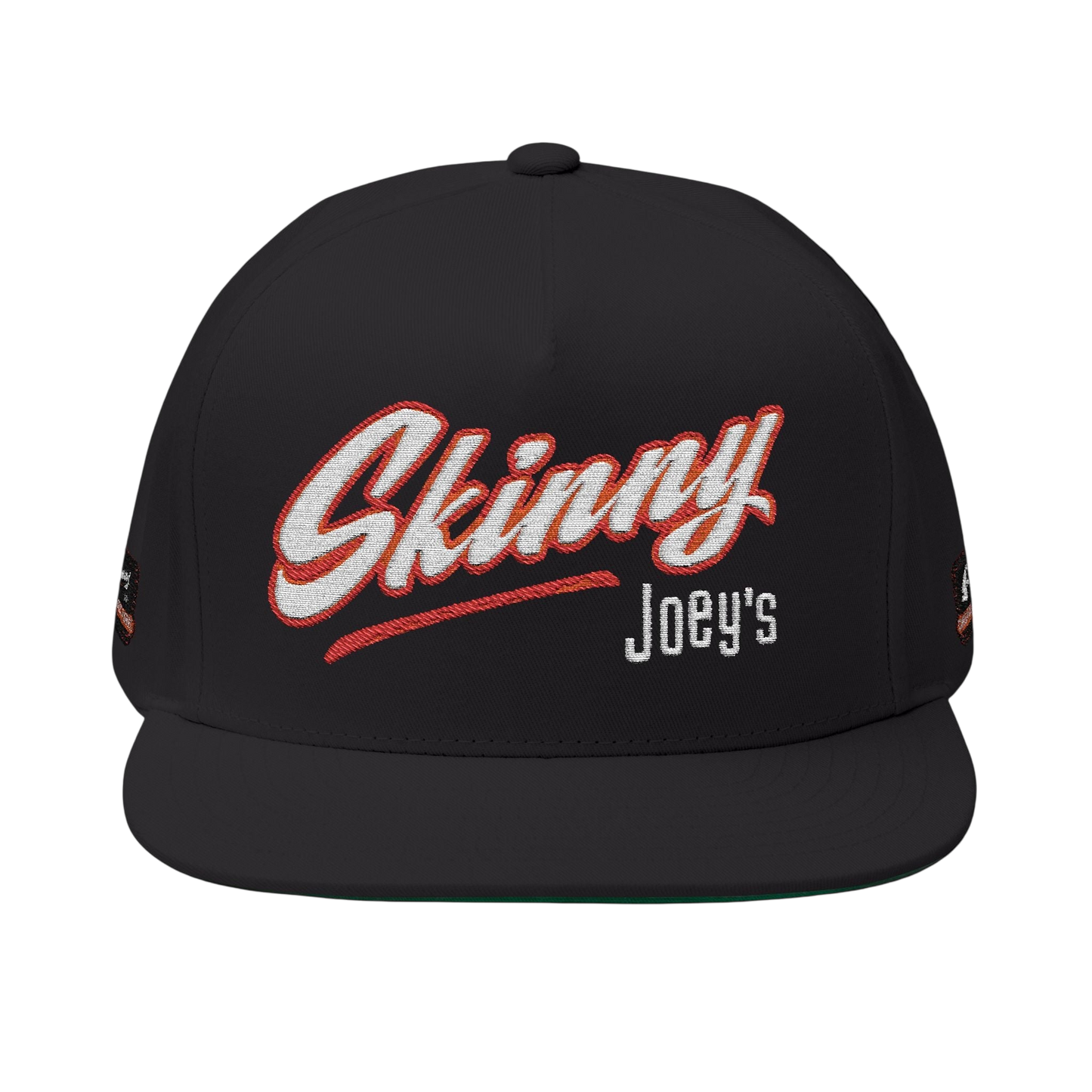 Skinny Joey’s Flat Bill Cap — Classic Edition Embroidery