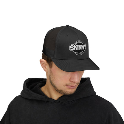 Skinny Podcast Trucker Cap - "Skinny" Retro Patch Snapback