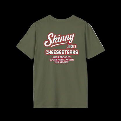 Skinny Joey’s Cheesesteaks Unisex Softstyle T-Shirt | South Philly 3020 S. Broad St.