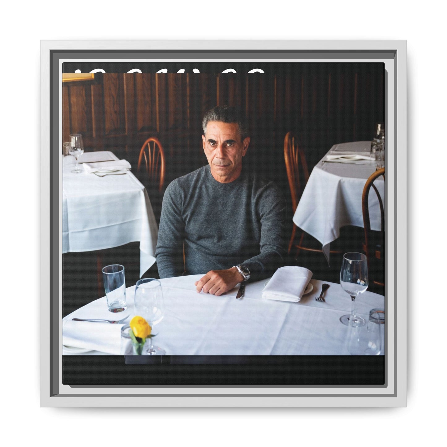 Skinny Joey Merlino Autographed - "We Can Go Anywhere" Matte Canvas, Black Frame