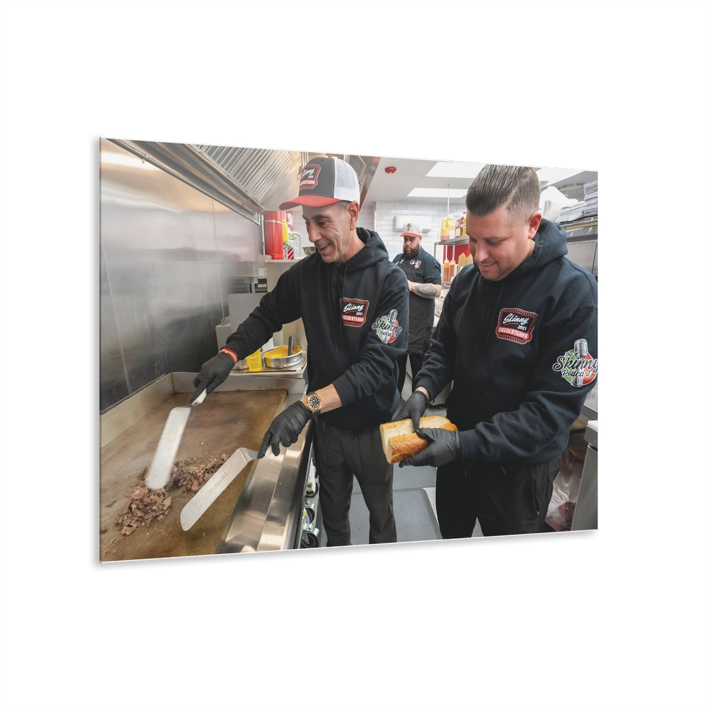 Skinny Joey Merlino and Lil Snuff @ Skinny Joey’s Cheesesteaks Acrylic Wall Art