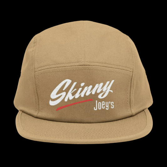 Skinny Joey Merlino 5-panel hat featuring official Skinny Joey Merlino logo, perfect for fans of Skinny Joey Merlino, Skinny Joey’s Cheesesteaks, and The Skinny with Joey Merlino Podcast. This Skinny Joey Merlino cap blends South Philly street style with classic Skinny Joey Merlino fashion. A must-have for Joey Merlino supporters, real ones, and anyone loyal to Skinny Joey Merlino’s legacy