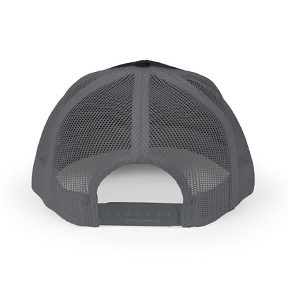 Skinny Logo Trucker Cap — Retro Mesh Snapback Hat