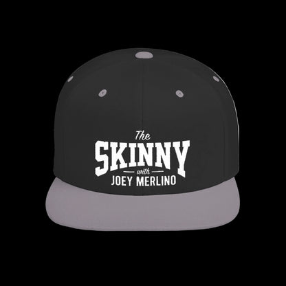 The Skinny with Joey Merlino embroidered cap in black and silver, Joseph Merlino Philadelphia merch