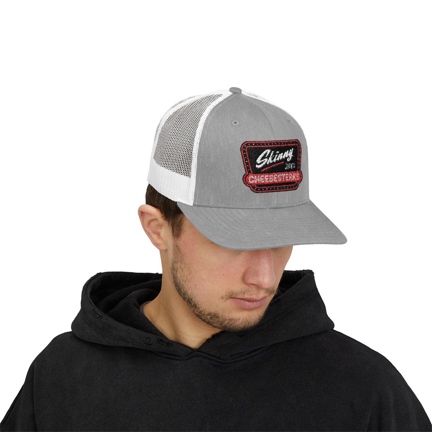 Embroidered Skinny Joey's Snapback Trucker Cap