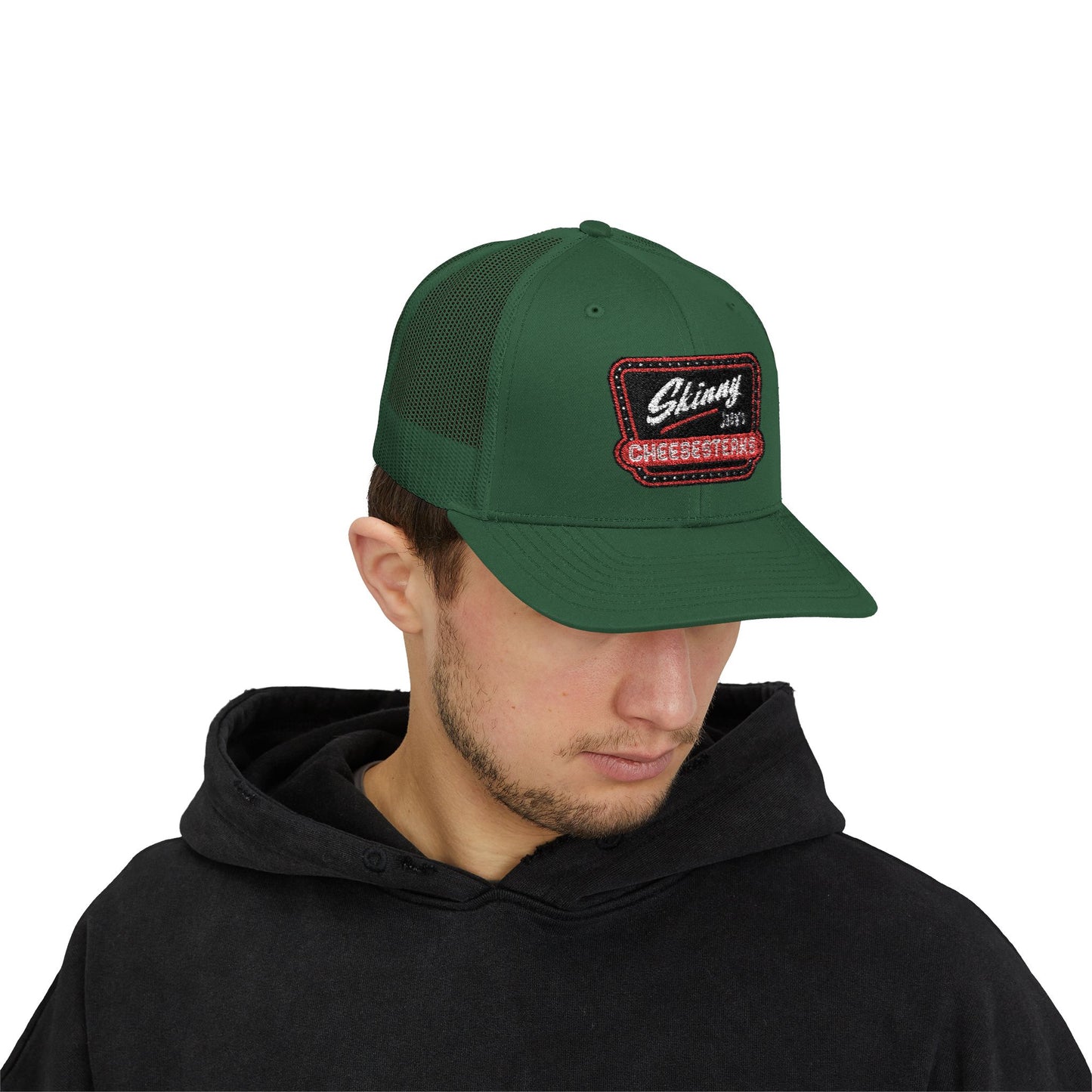Embroidered Skinny Joey's Snapback Trucker Cap