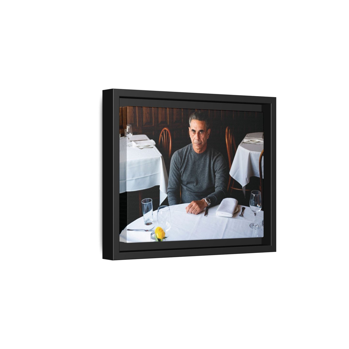 Skinny Joey Merlino Autographed - "We Can Go Anywhere" Matte Canvas, Black Frame