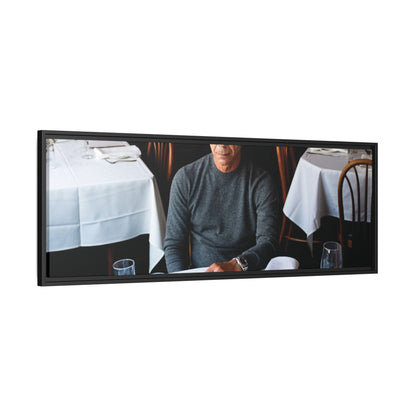 Skinny Joey Merlino Autographed - "We Can Go Anywhere" Matte Canvas, Black Frame