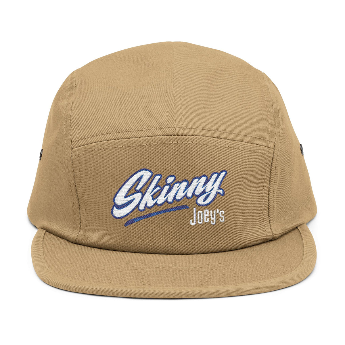 Skinny Joey's embroidered 5-panel cap in khaki, Skinny Joey Philadelphia mob boss inspired merch
