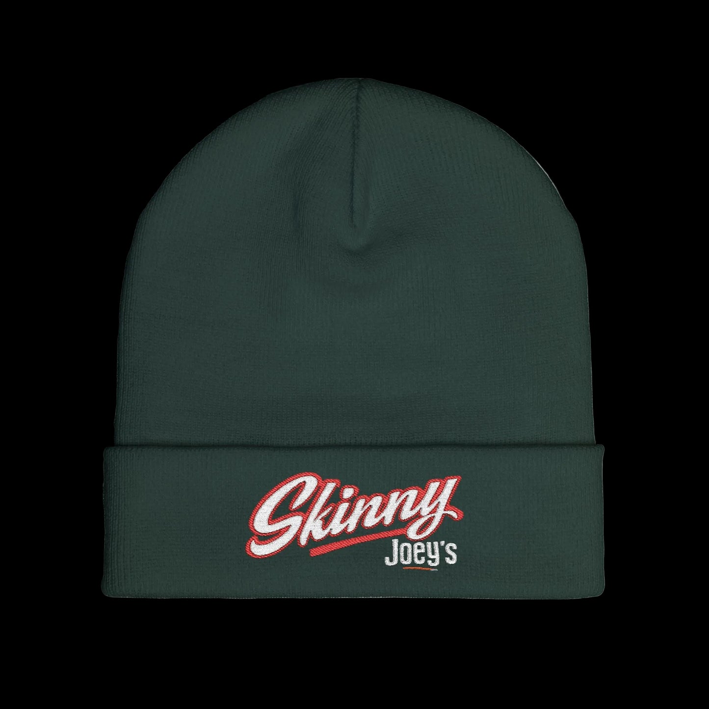 Embroidered 'Skinny' Knit Beanie Winter