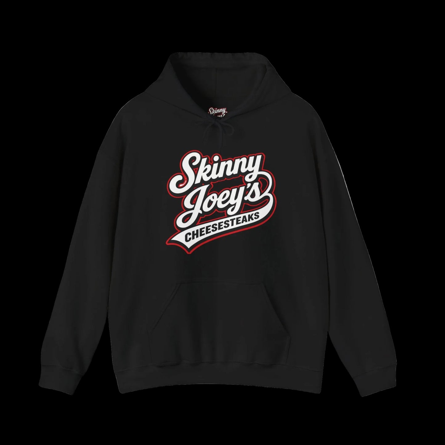 Skinny Joeys Cheesesteaks 1 Year Anniversary Hoodie - back view - Skinny Joey's Cheesesteaks