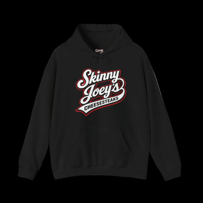 Skinny Joeys Cheesesteaks 1 Year Anniversary Hoodie - back view - Skinny Joey's Cheesesteaks