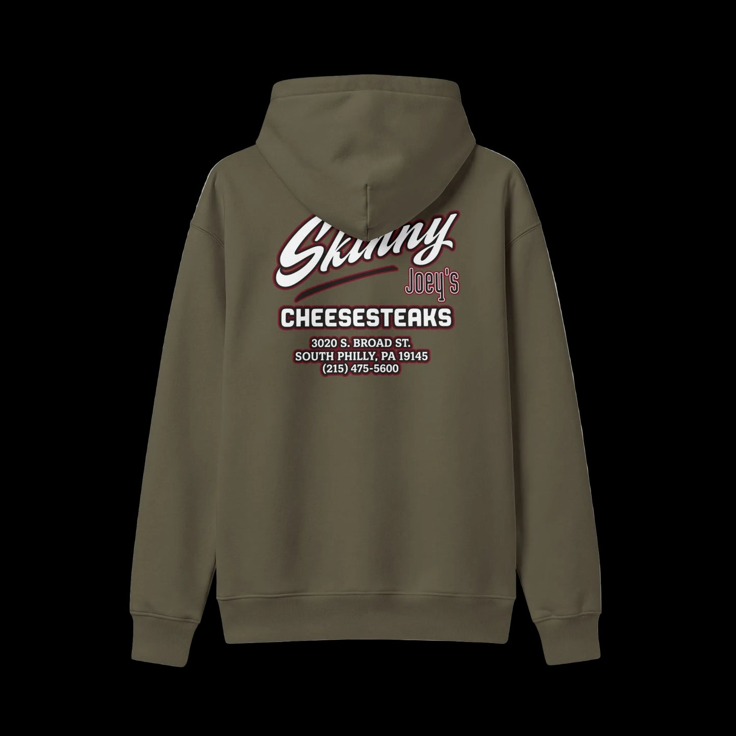 Skinny Joey's Cheesesteaks Hooded Sweatshirt — Philly Diner Logo Pullover