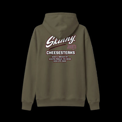Skinny Joey's Cheesesteaks Hooded Sweatshirt — Philly Diner Logo Pullover