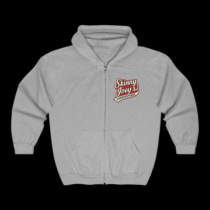 Skinny Joey's Cheesesteaks Zip Hoodie — Philly Sandwich Shop Pullover
