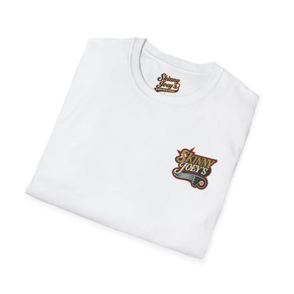 Skinny Joeys NHL Playoffs We Can Go Anywhere T-Shirt - close-up - Skinny Joey's Cheesesteaks