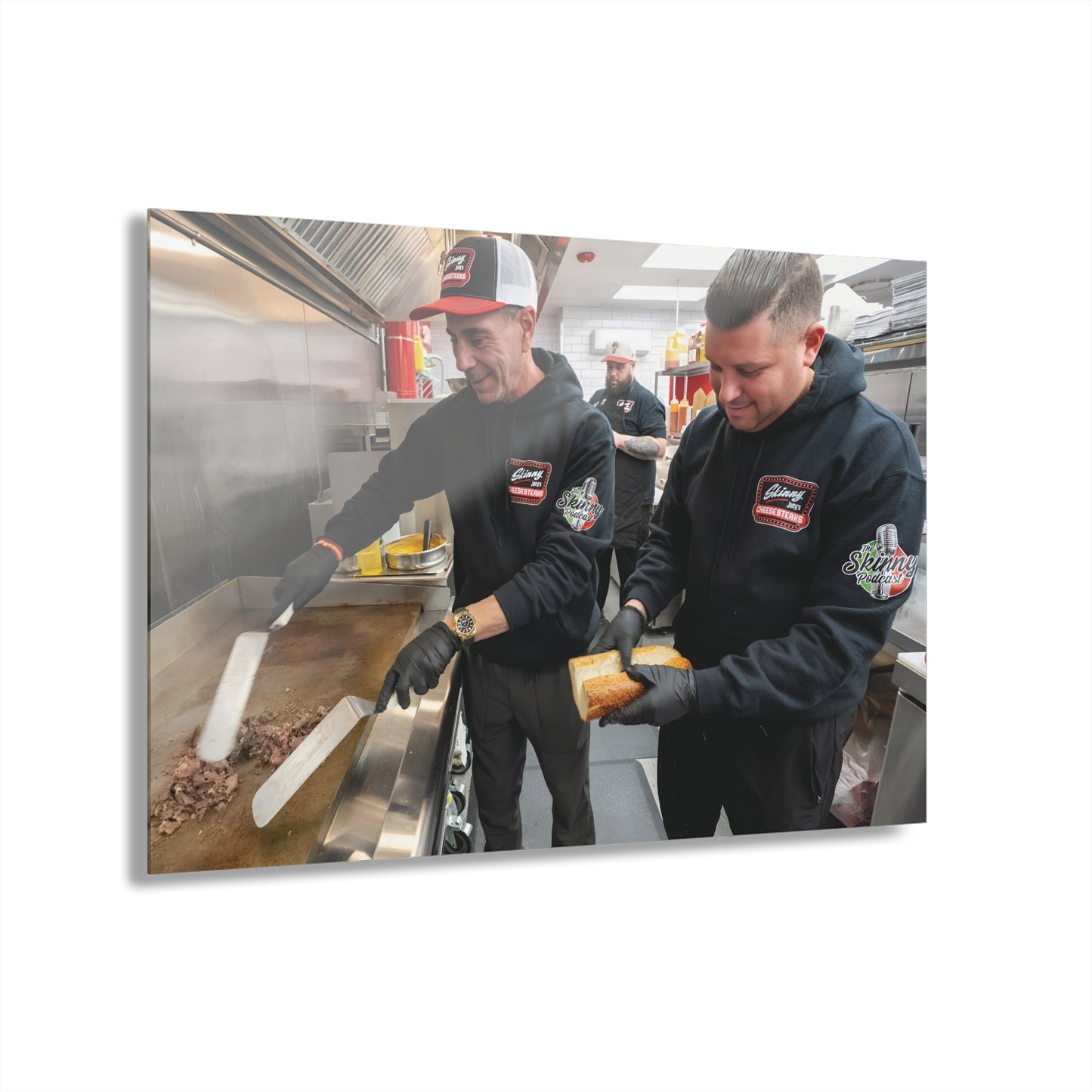 Skinny Joey Merlino and Lil Snuff @ Skinny Joey’s Cheesesteaks Acrylic Wall Art