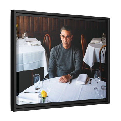 Skinny Joey Merlino Autographed - "We Can Go Anywhere" Matte Canvas, Black Frame