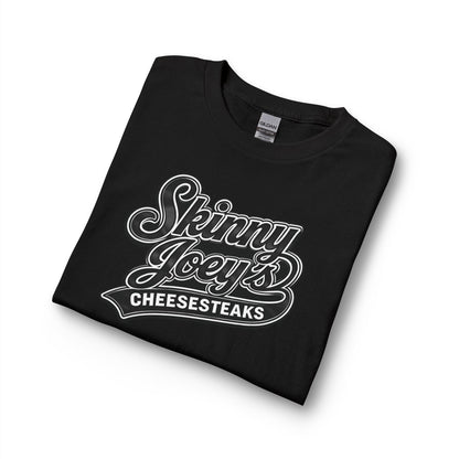 Skinny Joey’s Cheesesteaks Long Sleeve Tee — Retro Diner Logo Shirt