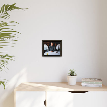 Skinny Joey Merlino Autographed - "We Can Go Anywhere" Matte Canvas, Black Frame