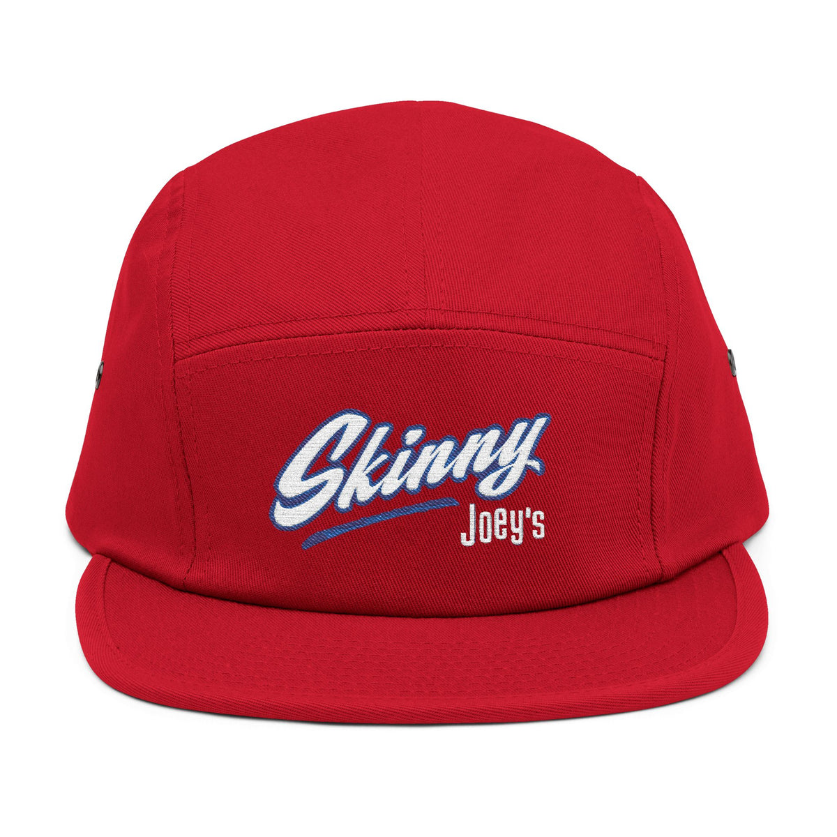 Skinny Joey's embroidered 5-panel cap, The Skinny with Joey Merlino podcast merch