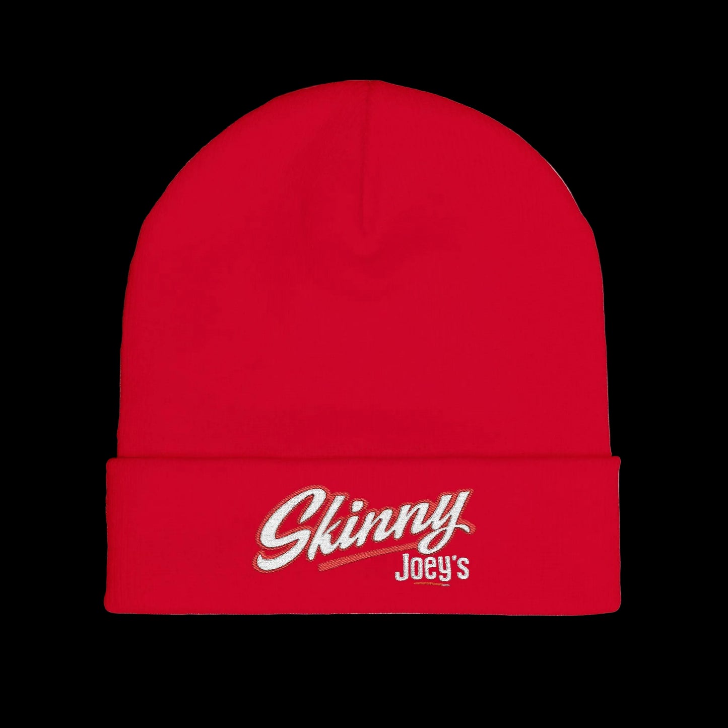 Embroidered 'Skinny' Knit Beanie Winter