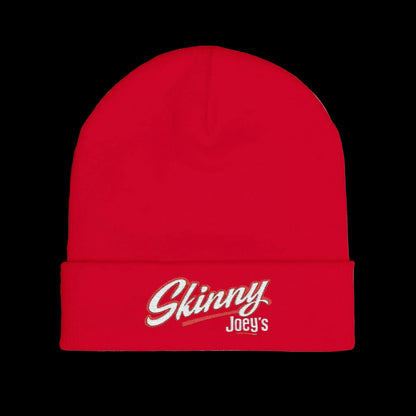 Embroidered 'Skinny' Knit Beanie Winter