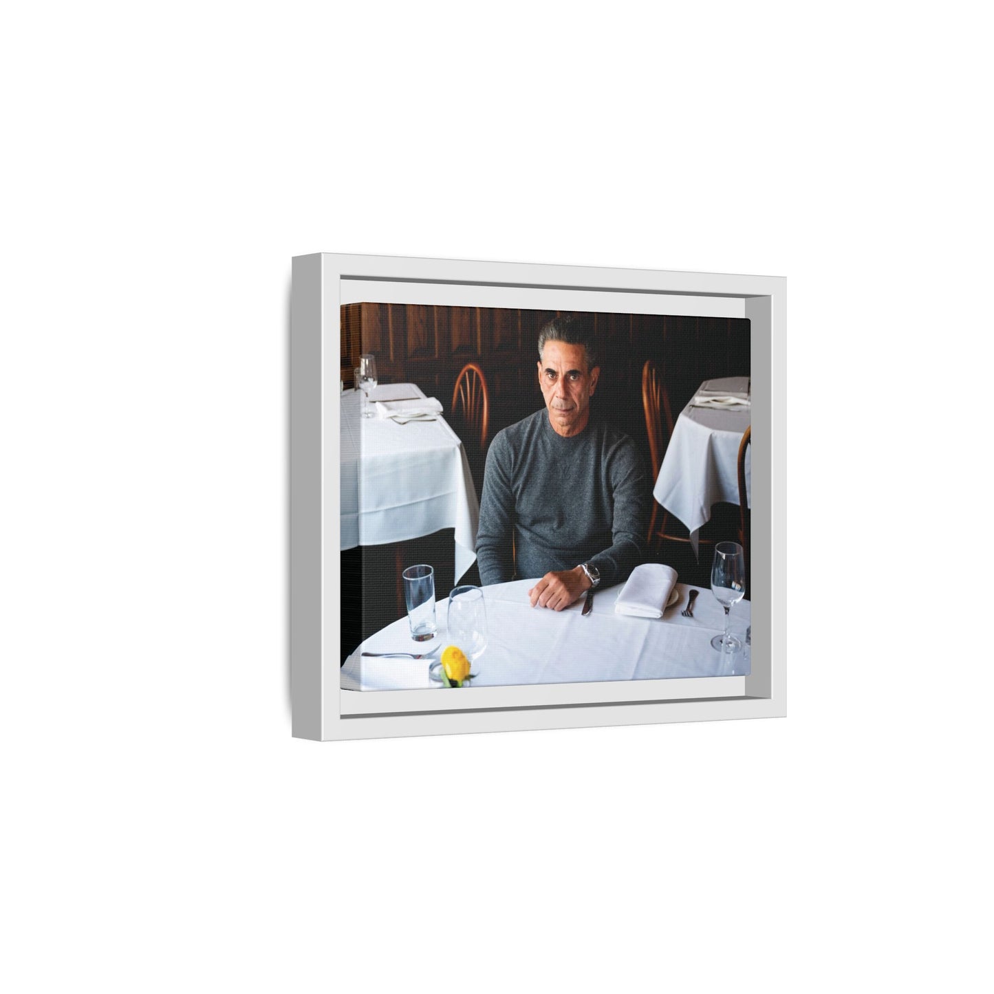 Skinny Joey Merlino Autographed - "We Can Go Anywhere" Matte Canvas, Black Frame