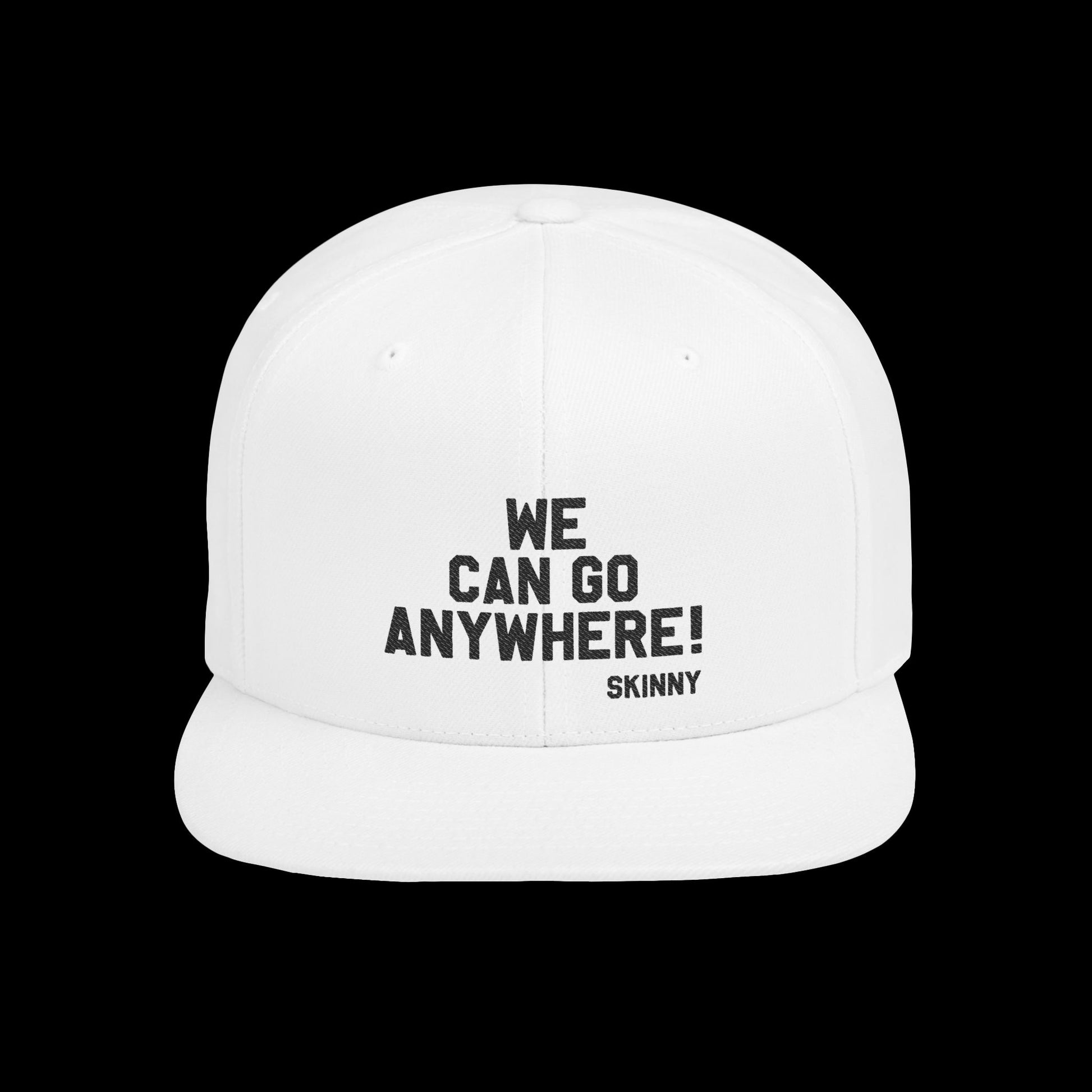 We Can Go Anywhere Snapback - side view - Skinny Joey's Cheesesteaks