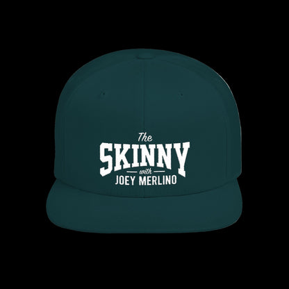 Dark green cap with 'The Skinny with Joey Merlino' text on a white background