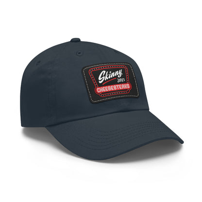 Skinny Joey Leather Patch Dad Hat