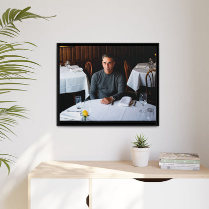 Skinny Joey Merlino Autographed - "We Can Go Anywhere" Matte Canvas, Black Frame