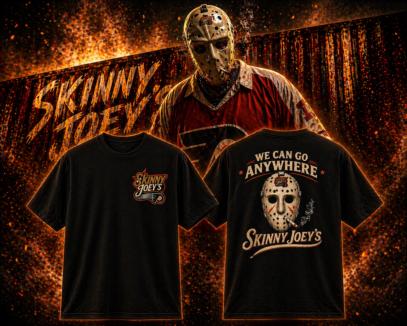 Limited Drop: Skinny Joeys Playoff Hockey Unisex Cut & Sew Tee (AOP)