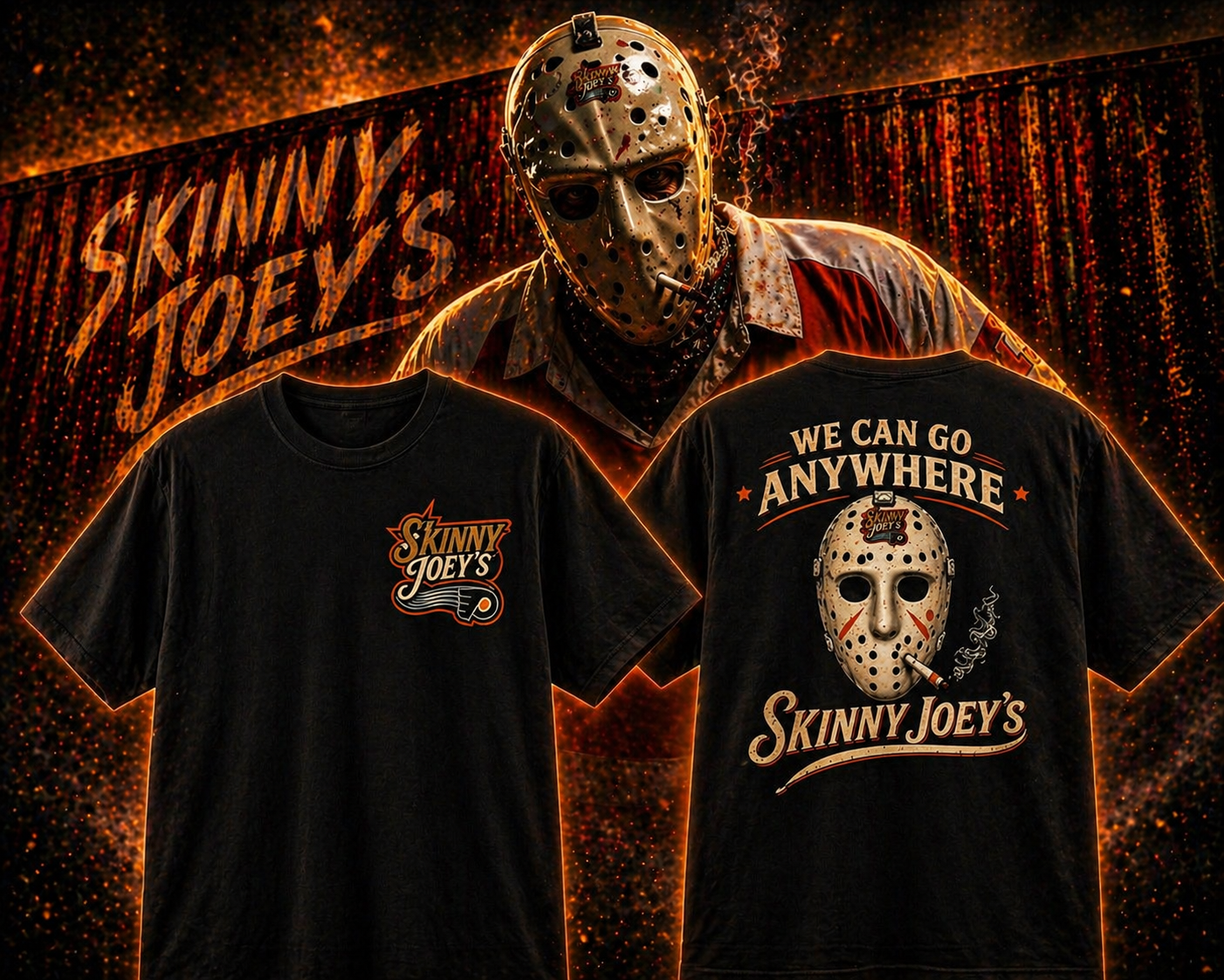 Limited Drop: Skinny Joeys Playoff Hockey Unisex Cut & Sew Tee (AOP)