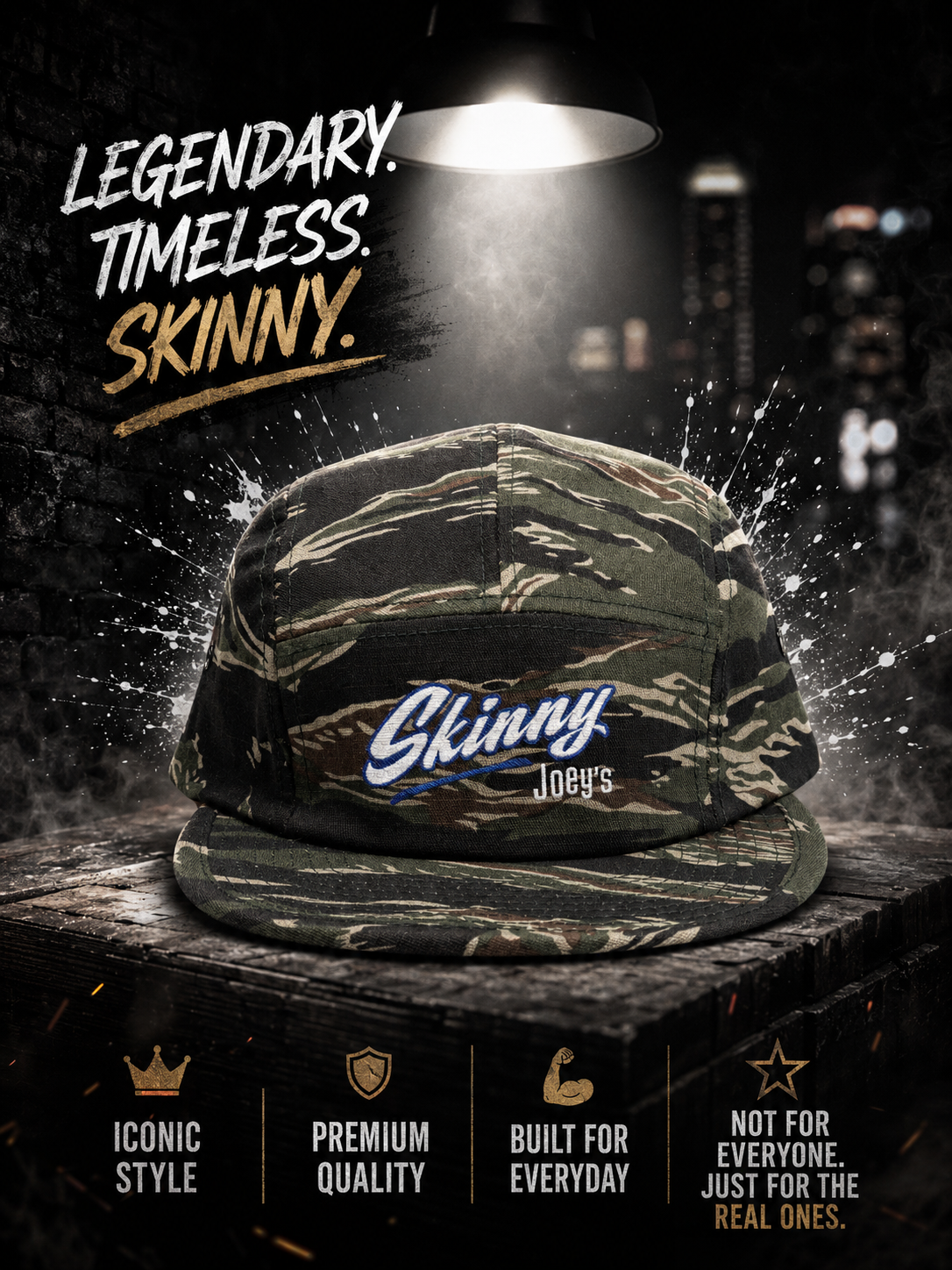 Skinny Joey 5-panel streetwear cap - South Philly loyalty hat, Joey Merlino style