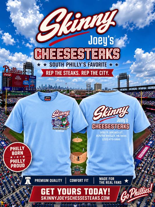 2026 MLB All Star Edition Philly x Skinny Joey’s  T-Shirt | Worldwide Delivery