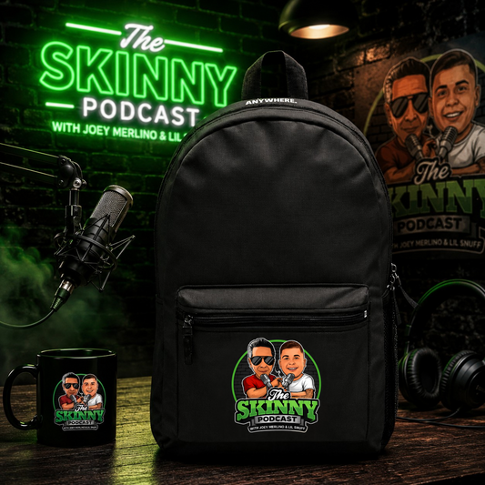 The Skinny Podcast School Backpack