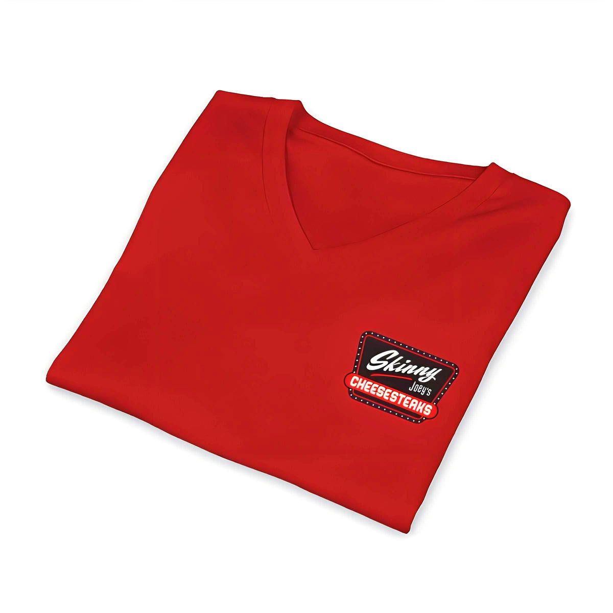Skinny Joey's Cheesesteaks V-Neck T-Shirt