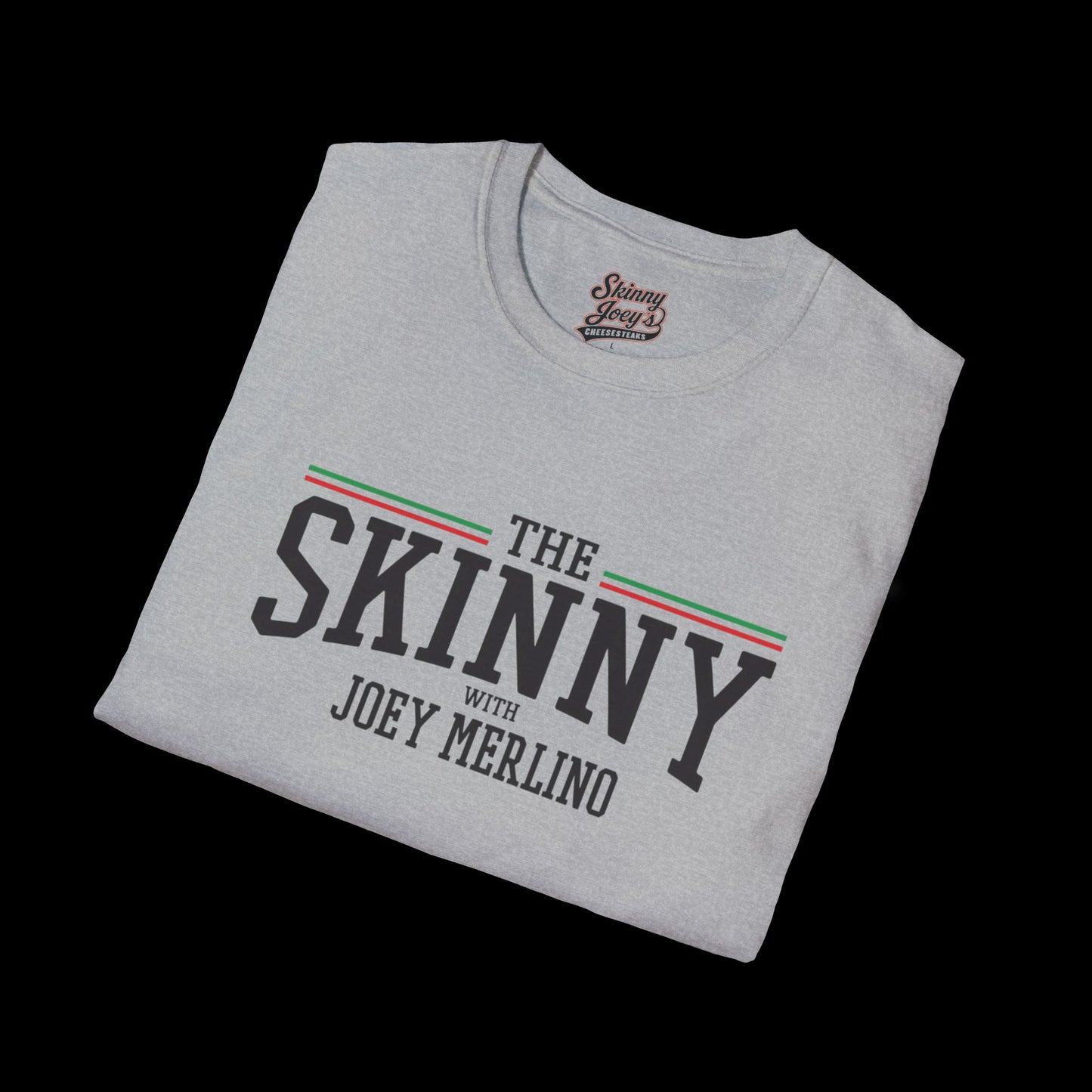 Stylish Unisex T-Shirt | The Skinny with Joey Merlino, Trendy Casual Wear, Gift for Friends, Comfortable Everyday Shirt, Ideal for Events
