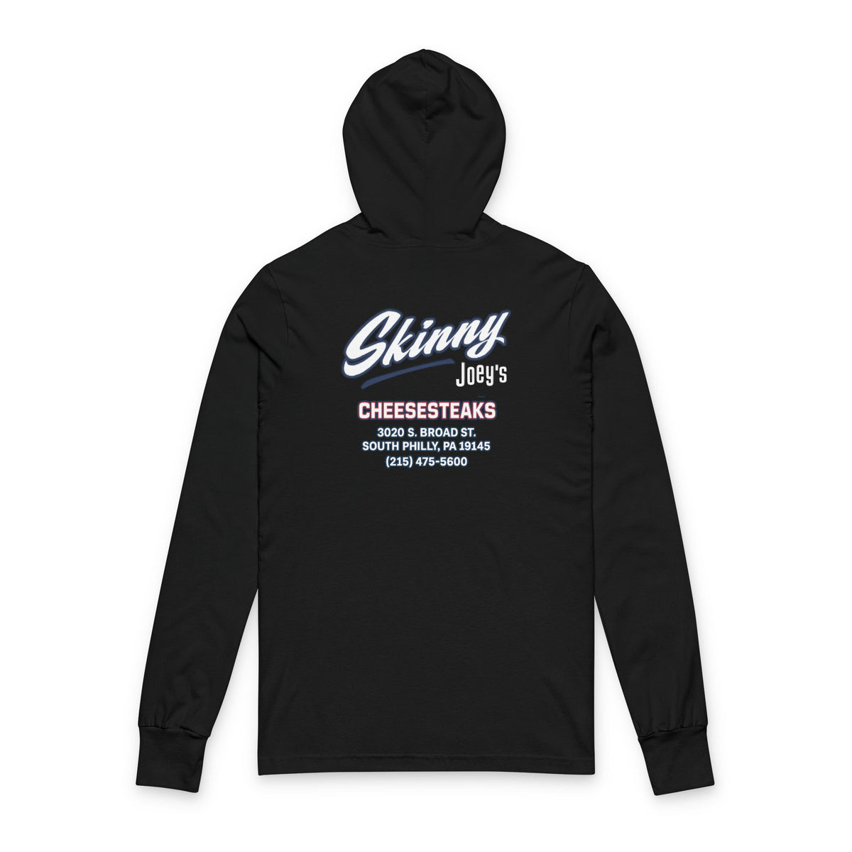 Skinny Joey's Cheesesteaks Hooded Long Sleeve Tee