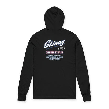 Skinny Joey's Cheesesteaks Hooded Long Sleeve Tee