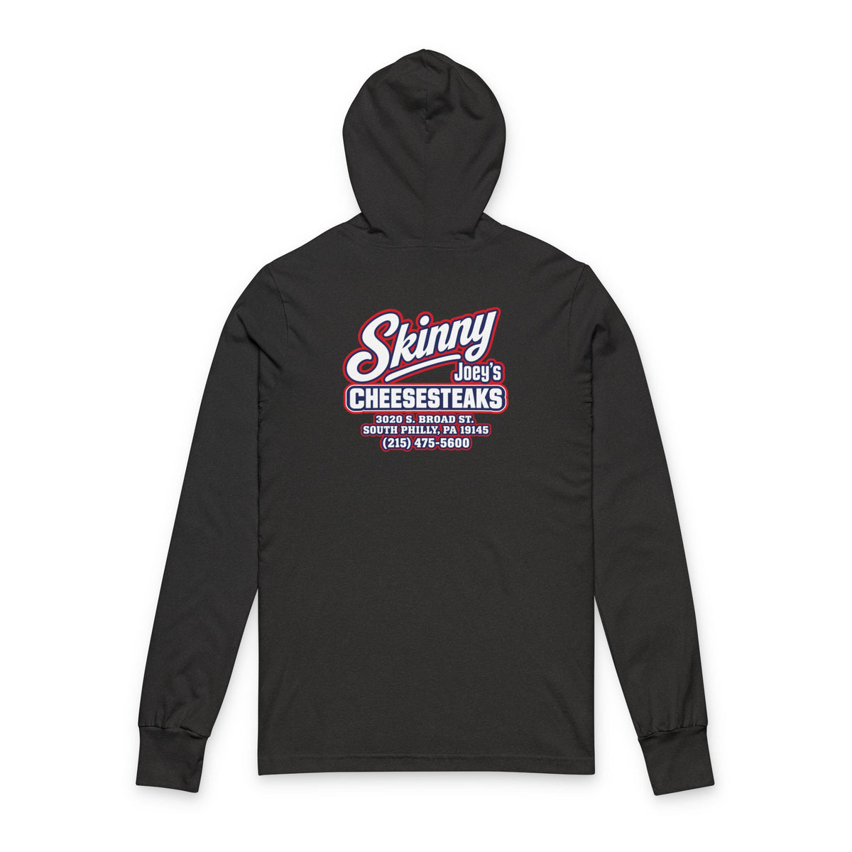 Skinny Joey's Cheesesteaks Hooded Long Sleeve Tee