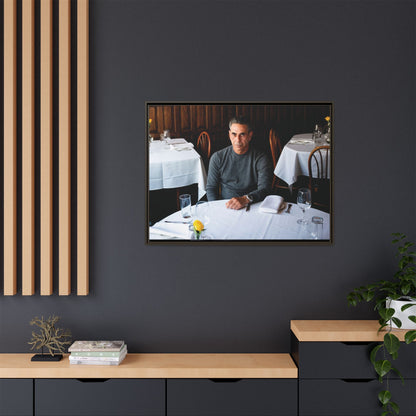 Skinny Joey Merlino Autographed - "We Can Go Anywhere" Matte Canvas, Black Frame