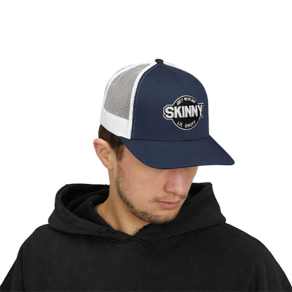 Skinny Podcast Trucker Cap - "Skinny" Retro Patch Snapback