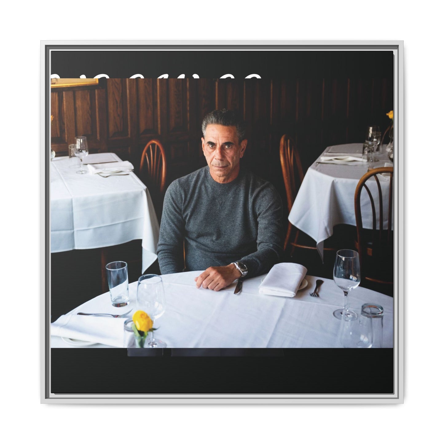 Skinny Joey Merlino Autographed - "We Can Go Anywhere" Matte Canvas, Black Frame